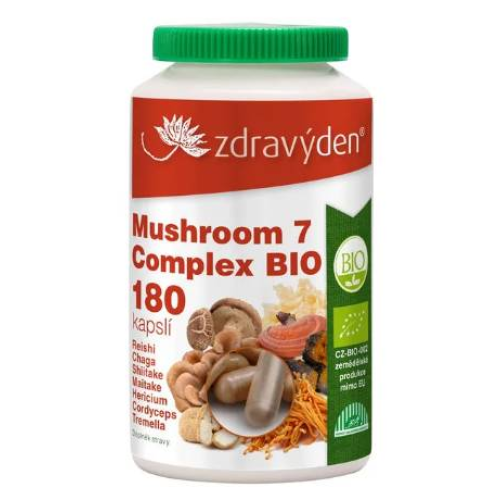 Mushroom 7 Complex BIO 180ks ZdravýDeň Mushroom 7 Complex BIO 180ks ZdravýDeň